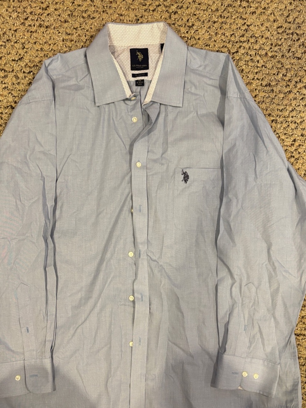 U.S. Polo Assn. Light Blue Long-Sleeve Dress Shirt